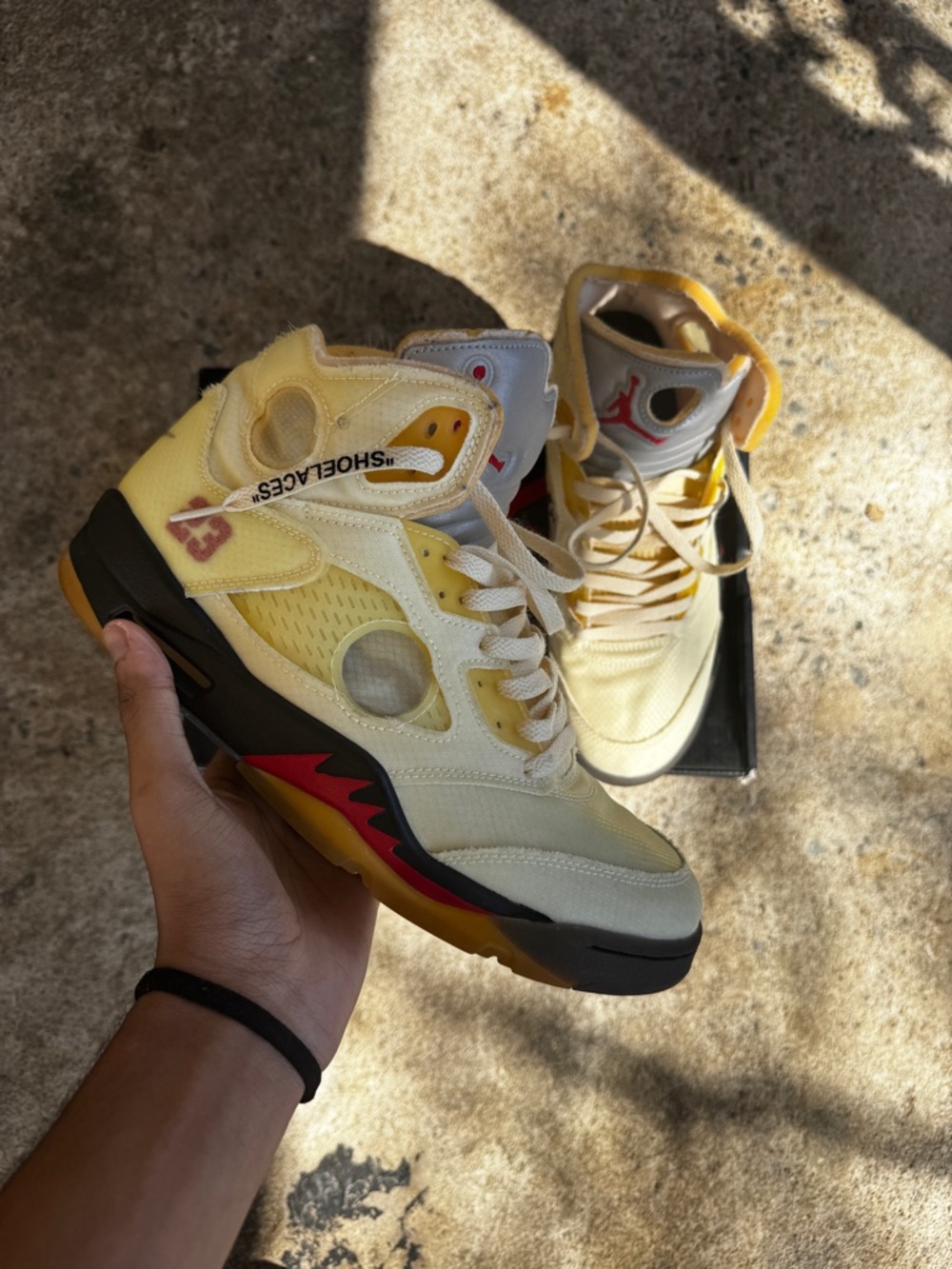 Air Jordan 5 Off-White Sail Retro SP Size 9.5 DH8565-100